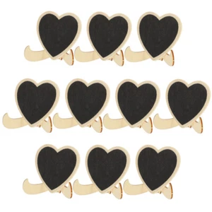 10 Stück kleine Message Boards Memoboards herzförmige Tafel mit Sockeln - Bild 1 von 12
