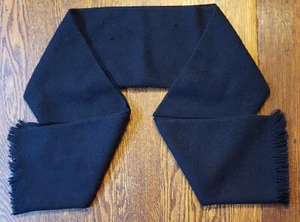 Horkshire Navy Blue Acrylic Orlon Scarf Made in U.S.A. unisex. 46 x 12 - Picture 1 of 9