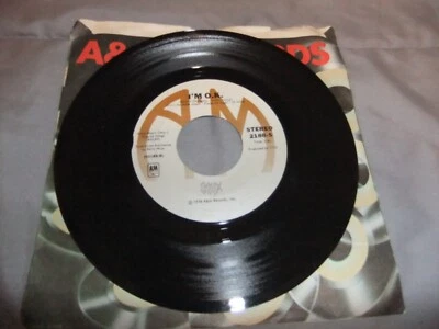 Styx 45RPM “Babe” 1978 70s Classic Rock 7” Vinyl ROCK BAND NEAR MINT A+M RECORD - Image 1 of 3