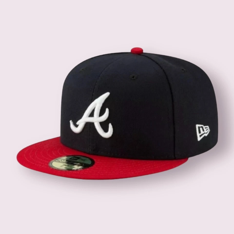 Atlanta Braves ATL MLB Game Authentic 59FIFTY Fitted Cap - 5950 A/Axe Logo Hat  - Image 1 of 1