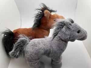 Ganz Webkinz Arabian Horse 9 inch Grey Brown Plush Retired No Code Lot - Picture 1 of 7