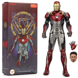 Statua action figure Crazy Toys Iron Man scala 1:6 MK47 Tony Stark 12" confezione regalo - Foto 1 di 10