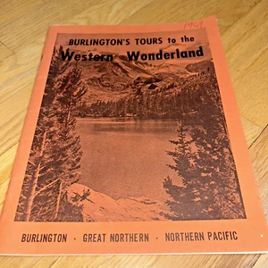1969 BURLINGTON'S TOURS TO WESTERN WONDERLAND - Burlington Northern Railroad - Picture 1 of 12