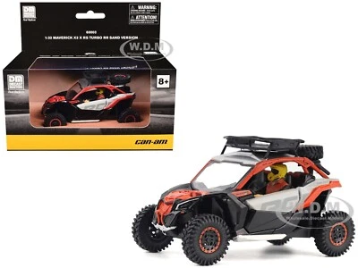 CAN-AM MAVERICK X3 X RS TURBO RR SAND VER. CINZA E VERMELHO 1/32 POR BRP MODELOS 60003 - Imagem 1 de 4