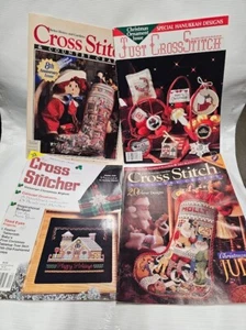 Lot of 4 Cross Stitch & Cross Sticher Magazine Years 1990, 1992, 1994, 1993 - Picture 1 of 5