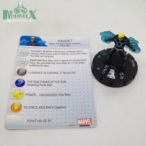 Heroclix Wolverine and the X-Men set Havok #024 Uncommon figure w/card! - Picture 1 of 1