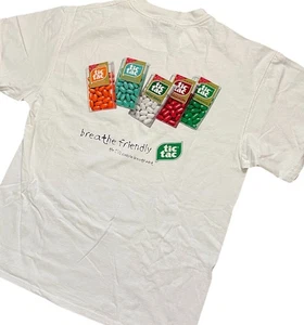 Vintage Tic Tac Breath Friendly Promo T-Shirt L White Flavors - Bild 1 von 5
