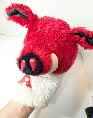 University Of Arkansas Razorbacks Hogs Puppet Mascot Golf Club Cover Vintage - Image 1 of 4
