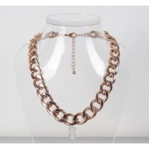 Collar para mujer Banana Republic dorado grueso clásico eslabón glamour nuevo con etiquetas 119 - Imagen 1 de 7
