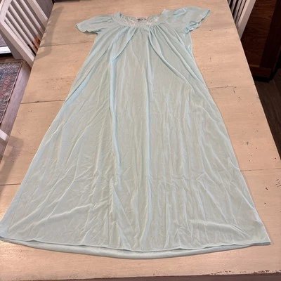 Camisón para mujer Miss Elaine S azul manga corta Foto 1 de 4