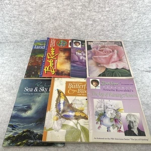Paint Art Books Lot of 7 [PB Bob Ross, Etc.] - Titles in Description - Picture 1 of 8