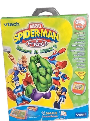 VTech Marvel Spider Man & Friends Where Is Hulk ? V Smile SmartBook 2007 (T102) - Image 1 of 4
