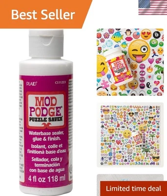 4-Oz Non-Toxic Mod Podge Puzzle Saver - Ideal for Fabric and Paper Projects - Image 1 of 4