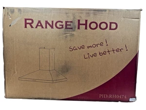 Golden Vantage 30" 217 CFM Convertible Stainless Range Hood Black RH0474 (OB) - Picture 1 of 10