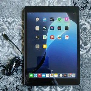 Apple iPad 9th Gen WiFi 64GB Grey 10.2 Excellent condition 100% Battery Health - Picture 1 of 12