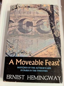 1964 1st First Edition A Moveable Feast by Ernest Hemingway with Dust Jacket - Picture 1 of 9