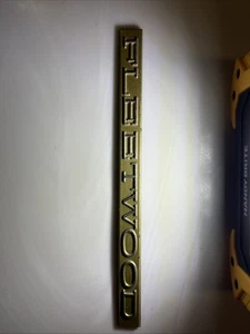 1993 - 1996 Cadillac FLEETWOOD Script Emblem Chrome Gold 7” - Bild 1 von 4