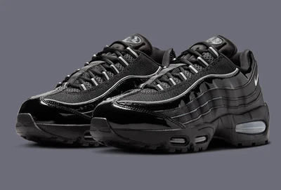 Nike Air Max 95 OG Big Bubble Black Patent IB6397-001 Womens New - Image 1 of 4