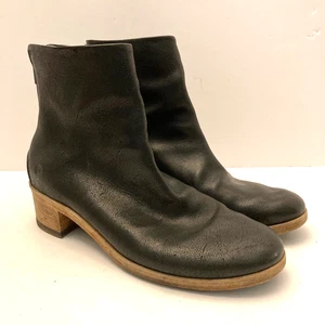 Marsell Listo Tronch Stiefeletten Damen Schwarz Leder Italy EU 39 US 9 Reißverschluss hinten - Bild 1 von 10