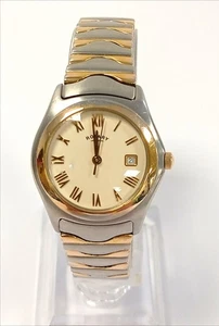 Rotary Two Tone Ladies Quartz Watch with Date Display Roman Numerals LB02231/01 - Picture 1 of 8