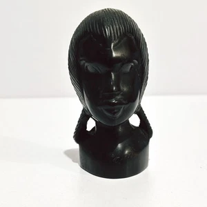 Vintage Hand Carved Wooden African Woman Head Bust Sculpture Statue Tribal (t54) - Bild 1 von 14