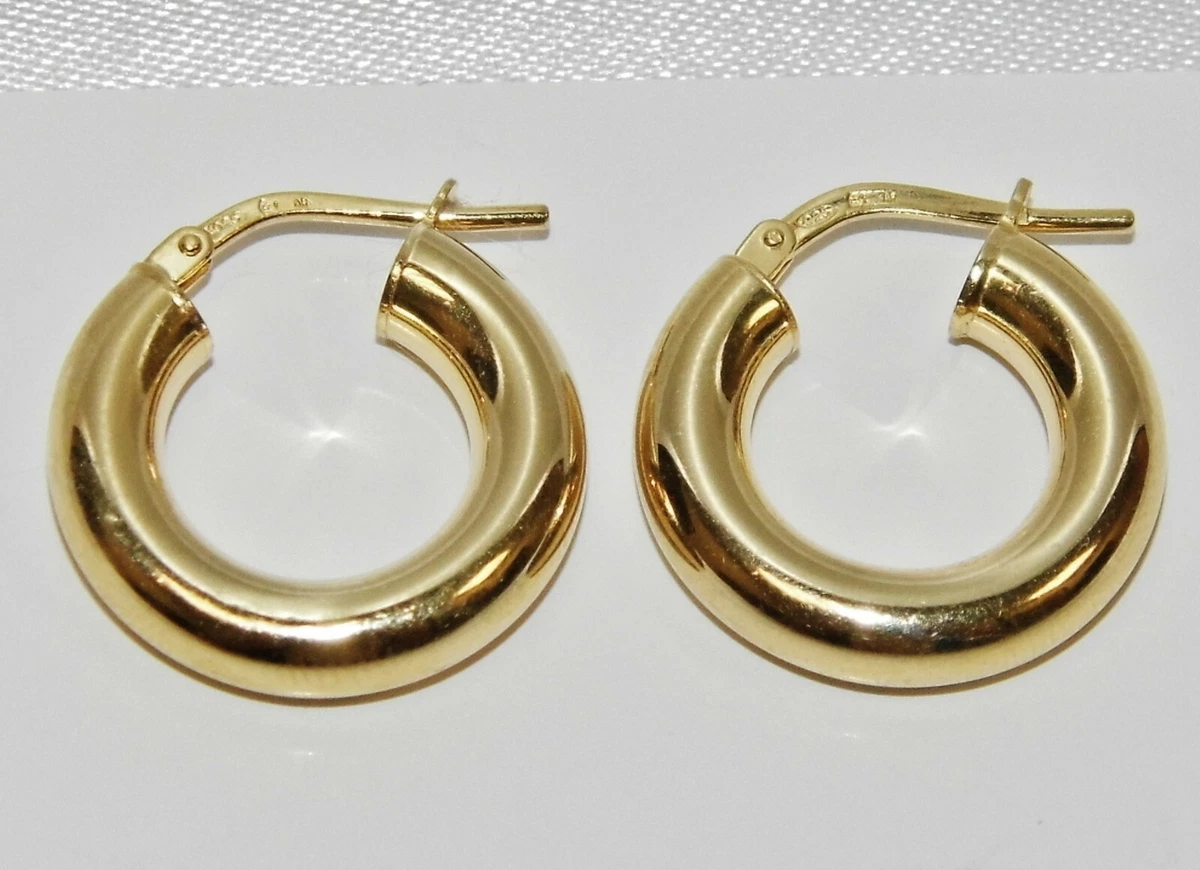 Pendientes De Aro Ovalado De Oro Amarillo De 18 K - España
