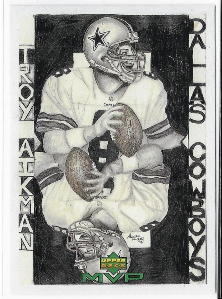 1999 Upper Deck MVP Draw Your Own Card Troy Aikman Card #W22 - Image 1 of 1