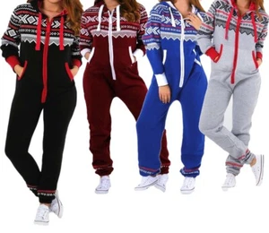 Damen Erwachsene Azteken Onsie1 mit Kapuze Overall All IN One S-5XL - Bild 1 von 8