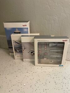 Herpa 1/500 LOT set of 4 airport accessory sets airport tower USED