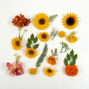 38 STCK. Mix Sonnenblume Hortensie Blatt Combo gefälschte Blume zum Selbermachen Handwerk Dekor Zubehör - Bild 1 von 10
