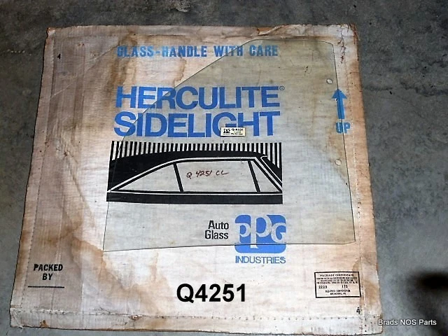 NOS MoPar 1969-1970 Plymouth Fury 2-door Sedan  LEFT QTR. CLEAR GLASS Q4251 - Image 1 of 1