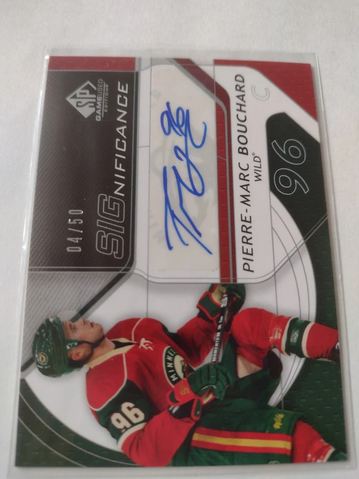 2008-09 SP Game Used SIGnificance Autograph Auto Pierre Marc Bouchard 04/50  - Image 1 of 1