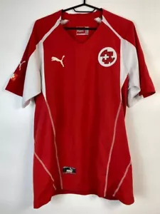 SWITZERLAND NATIONAL TEAM 2004-06 HOME SHIRT JERSEY SOCCER - Picture 1 of 5