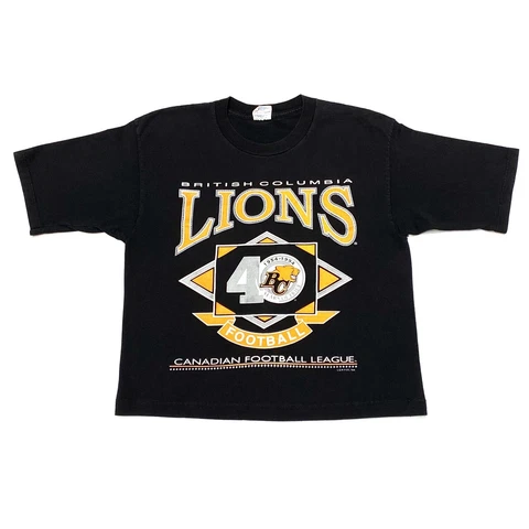 Vintage 1994 CFL BC Lions 40 Years Of Pride T-Shirt Youth Large Cover