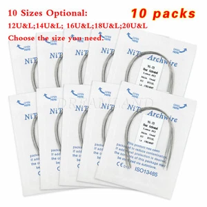 100 PIEZAS Alambre de arco redondo activado térmicamente NITI forma ovoide de calor dental o - Imagen 1 de 22