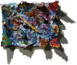 ORIGINAL MODERN OIL█PAINTING█VINTAGE█SEASCAPE█ART SIGNED ABSTRACT OCEAN WATER A - Picture 1 of 20