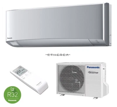 Panasonic Etherea 3,5kW Silber Klimaanlage Inverter Wärmepumpe Klimagerät SET  - Bild 1 von 4
