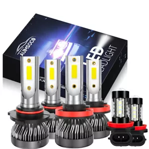 For 2013-2015 Honda Accord Hi/Low Beam Fog Light LED Headlight Bulbs Combo Kit - Picture 1 of 20