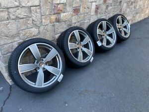 ORIGINAL PORSCHE CAYENNE 9Y0  SPORT CLASSIC 22" OEM WHEELS/TIRES/TPMS/ CAPS SET