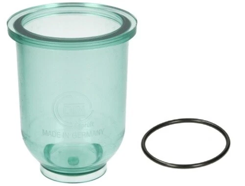 GOK Klarsichtfiltertasse Filtertasse inkl. O-Ring für Heizölfilter 3/8" 1/2" Set (Sa