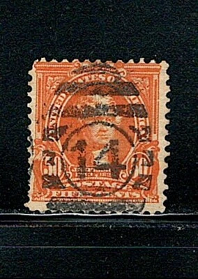 US Year of 1903 Jefferson Stamp Scott# 310 (Used), - Image 1 of 2