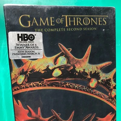 GAME OF THRONES (Season 2) Sci-Fi Fantasy TV 5x DVD Boxset Lena Headey R1 SEALED - Image 1 of 4
