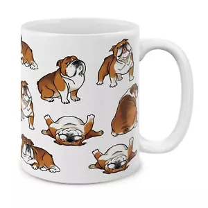 MUGBREW English Bulldog Funny Playful Postures Ceramic Coffee Mug Tea Cup, 11... - Picture 1 of 7