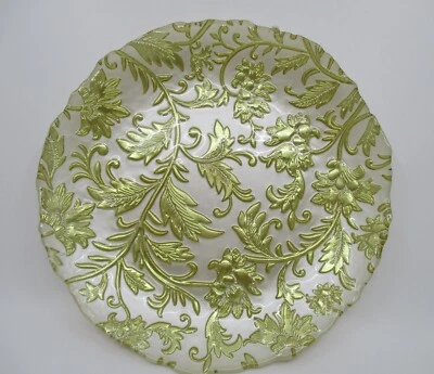 VIETRI DAMASK GOLD SALAD PLATE - 8 3/4" 0712G