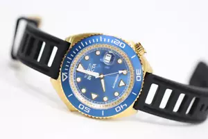 Invicta Pro Diver Automatic Blue Dial Black Silicone Men's Watch 30426 - Picture 1 of 7