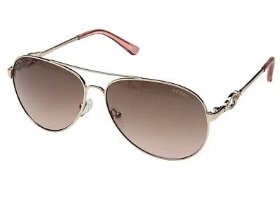 Gafas de sol Guess para mujer GF6064-28T-62 marco dorado rosa/lentes rosa degradadas E2237 Foto 1 de 2