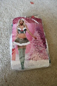 LEG AVENUE 5 PC SEXY CANDY CANE SANTA COSTUME SMALL NEW WITH TAGS - Picture 1 of 8