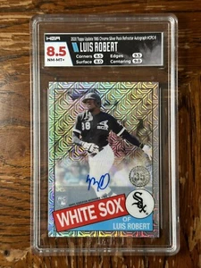 2020 Luis Robert Topps Update 1985 Refractor RC Auto # /99 HGA 8.5 - Picture 1 of 2