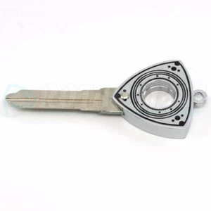ROTOR KEY BLANK FITS: 1988-1991 CHROME MAZDA RX-7 FC GXL TURBO II 13B ROTARY 13B - Picture 1 of 4