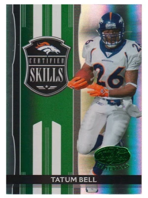 2006 EMERALD LIMITED #ED 3/5 * LEAF CERT MATERIALS * TATUM BELL* BRONCOS FREE SH - Image 1 of 2